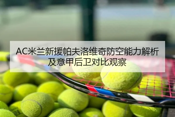 AC米兰新援帕夫洛维奇防空能力解析及意甲后卫对比观察